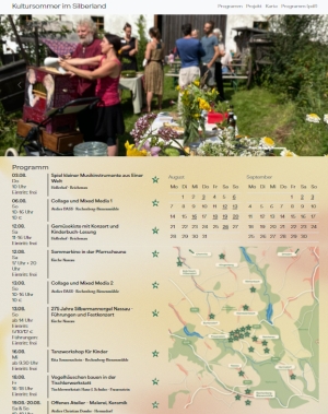 screenshot Website Kultursommer